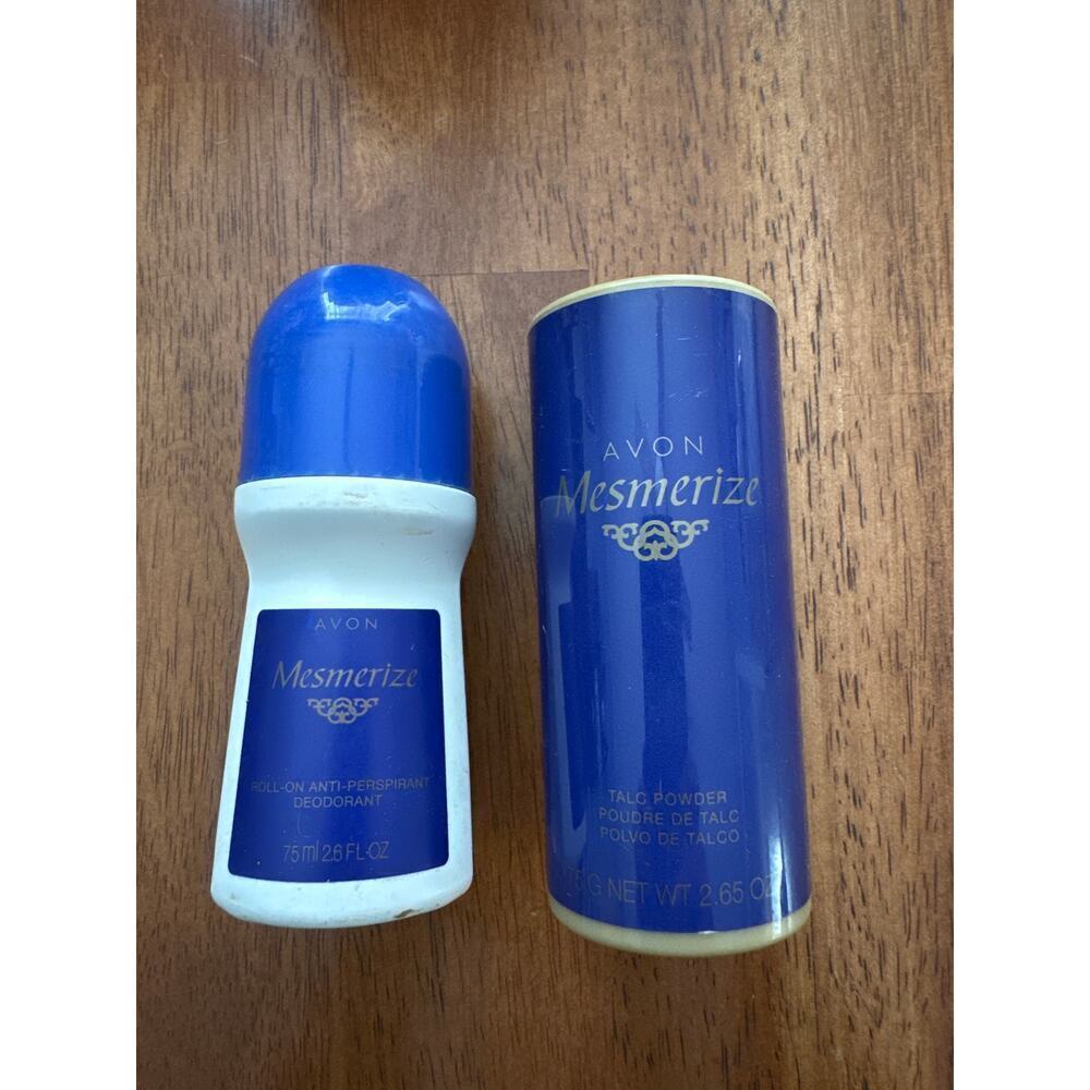 Vintage Avon Mesmerize Deodorant & Talc Powder Set Men’s Fragrance Grooming Lot